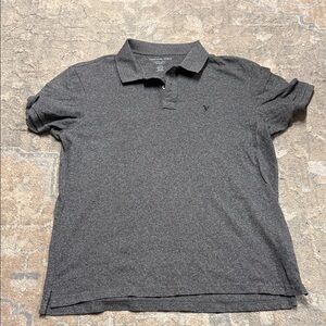 American Eagle Outfitters Dark Gray Polo Shirt